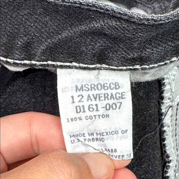 Vintage Wrangler For Women Black Denim Shorts Size 12 Average Waist 28 - Picture 7 of 8